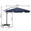 Folding Garden Parasol 6-Segment 350 Cm With Cover Plonos Pl-880