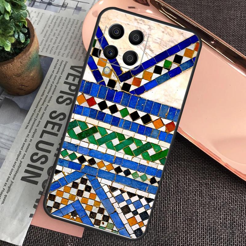 Moroccan Tile Case For Samsung Galaxy M20 M15 M55 M31s M51 M21 M11 M13 M33 M53 M52 M32 M12 M14 M34 M54