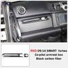 Right Hand Drive Vehicle Accessories with Carbon Fiber Pattern Black Navigation Panel Decorative for Benz SMARTfor Two Sticker