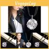 Elegante Geometrisches Design Lange Pulloverkette Halskette mit Kristallakzenten für Damen