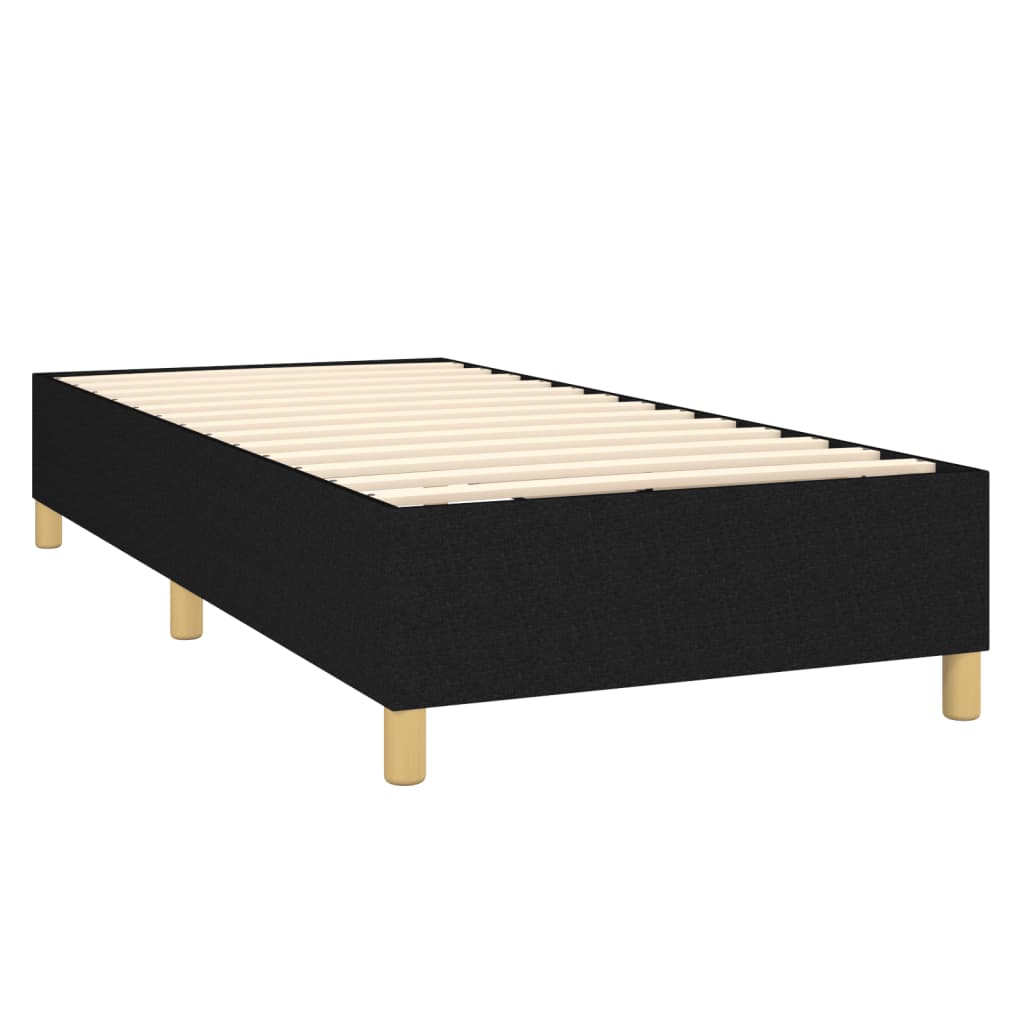 Vidaxl Rama Łóżka Bez Materaca Czarna 90X190 Cm Tkanina