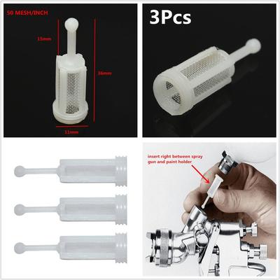 3Pc Disposable Auto Car Hvlp Paint Strainers Gravity Feed Hvlp Spray Gun Filters