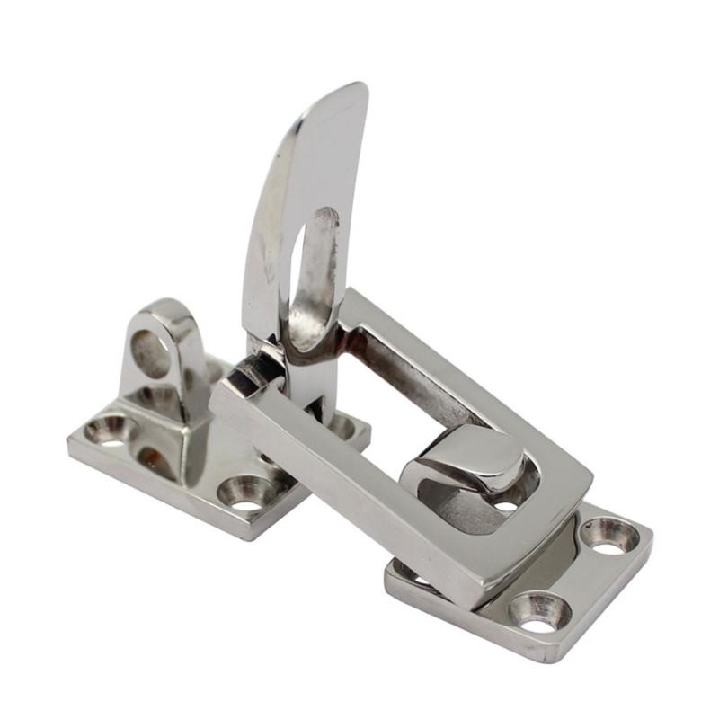 Boat Locker Stainless Steel Anti-Rattle Latch Fastener Clamp for Boat Marine Hardware Boat Door Lock Latch Catch