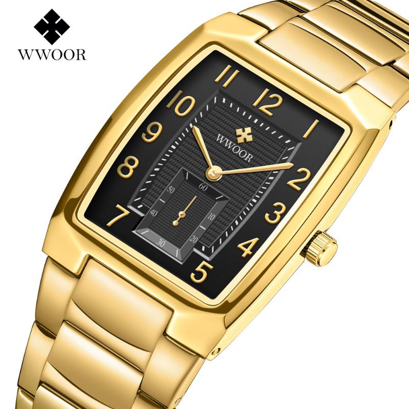 WWOOR Steel Strap Women's Watch Exquisite Fashion Ladies Watch Business Waterproof Quartz Women's Watch