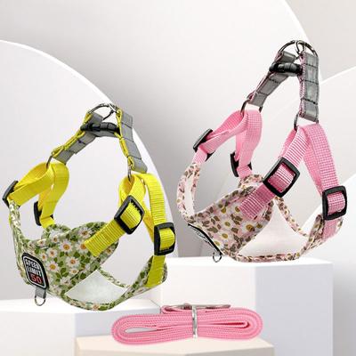New Pet Dog Harness Harness Set Reflective Adjustable Puppy Harness Outdoor Walking Running Vest Harness Suitable for All Types