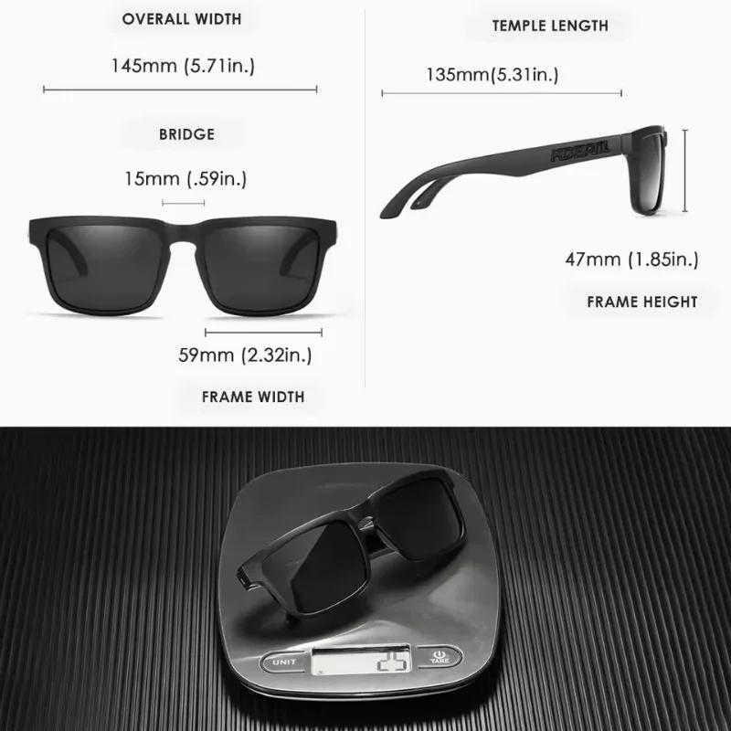 Nuovi Occhiali da Sole Polarizzati KDEAM da Uomo Quadrati per Esterno Occhiali da Sole da Donna Occhiali da Pesca Lente con Rivestimento Riflettente UV400 Ultimo Stile