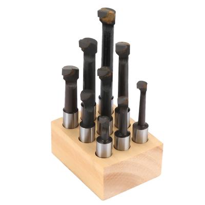 9pcs HSS Material 1 2  Round Shank Boring Bar Set Machine Tool Accessories