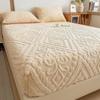 2026 NEW Winter Plush Warm Fitted Sheet Bed Protector Cover Bedding Mattress Topper Non Slip Bedspread