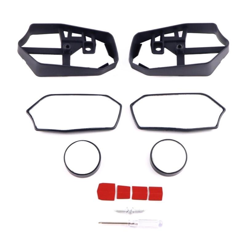 

Motorcycle Rear View Mirrors Large Field View Reflector For XMAX300 Enhanced Safety With Expanded Visibility ABS Design 1