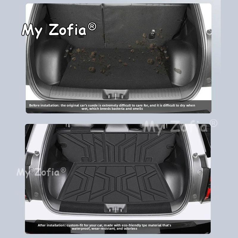 For GWM Ora 5 2025 2026 2027 All Weather Full Coverage TPE Car Trunk Mat Odorless Flexible Rear Cargo Liner Use Accessories