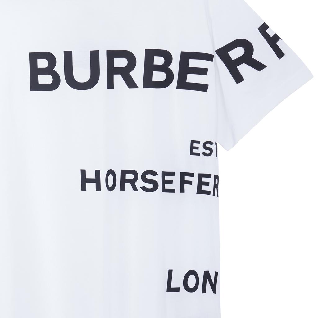 Burberry Men Horseferry-Print T-shirt White/Black 80406911