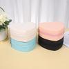 Heart-shaped Leather Travel Jewelry Organizer with Zipper