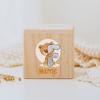 Personalized Money Box Initial with Name Wooden Money Boxes Child Coin Bank Birthday Holiday Gifts for Kids Coin Collection Case