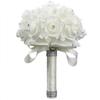 1 Bouquet Bride Bridesmaid Handmade Wedding Party Rhinestone Artificial Flower