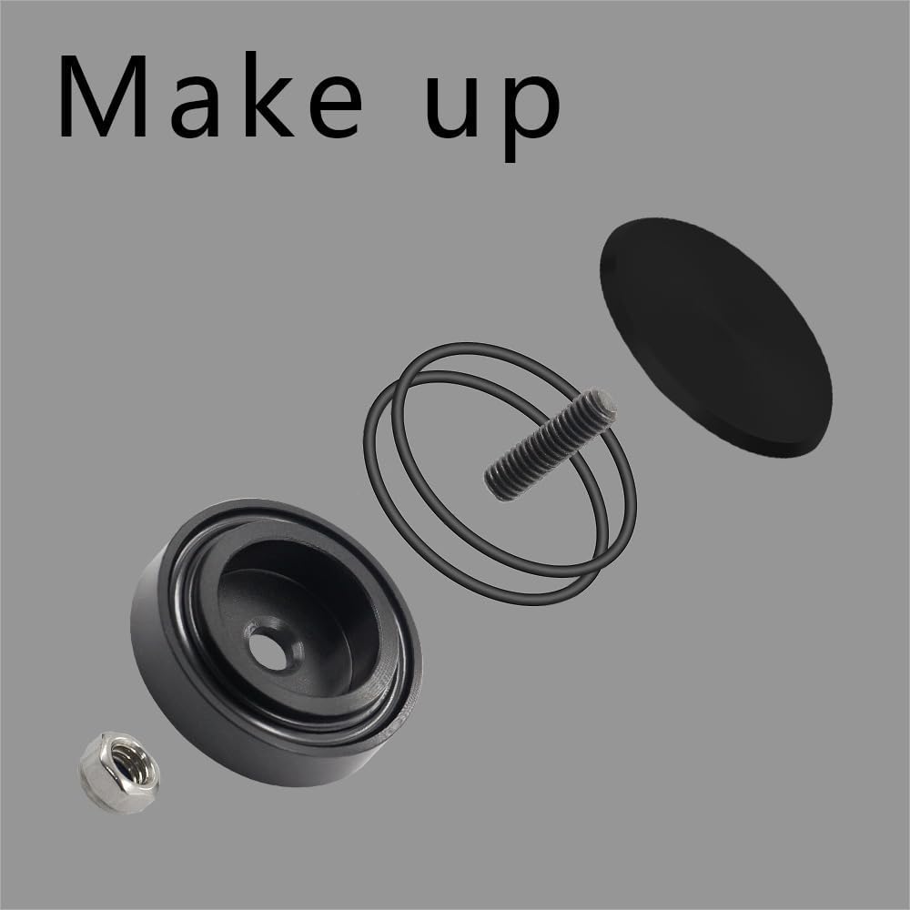 Universal Fit All Vehicle Car Rear Wiperless Kit Wiper Cap Filling Cap (40mm Black)
