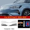 2Pcs Pre-Cut For BYD Seal U 2024-2025 Car Clear PPF TPU Sticker Transparent Black Headlight Protective Film Accessories