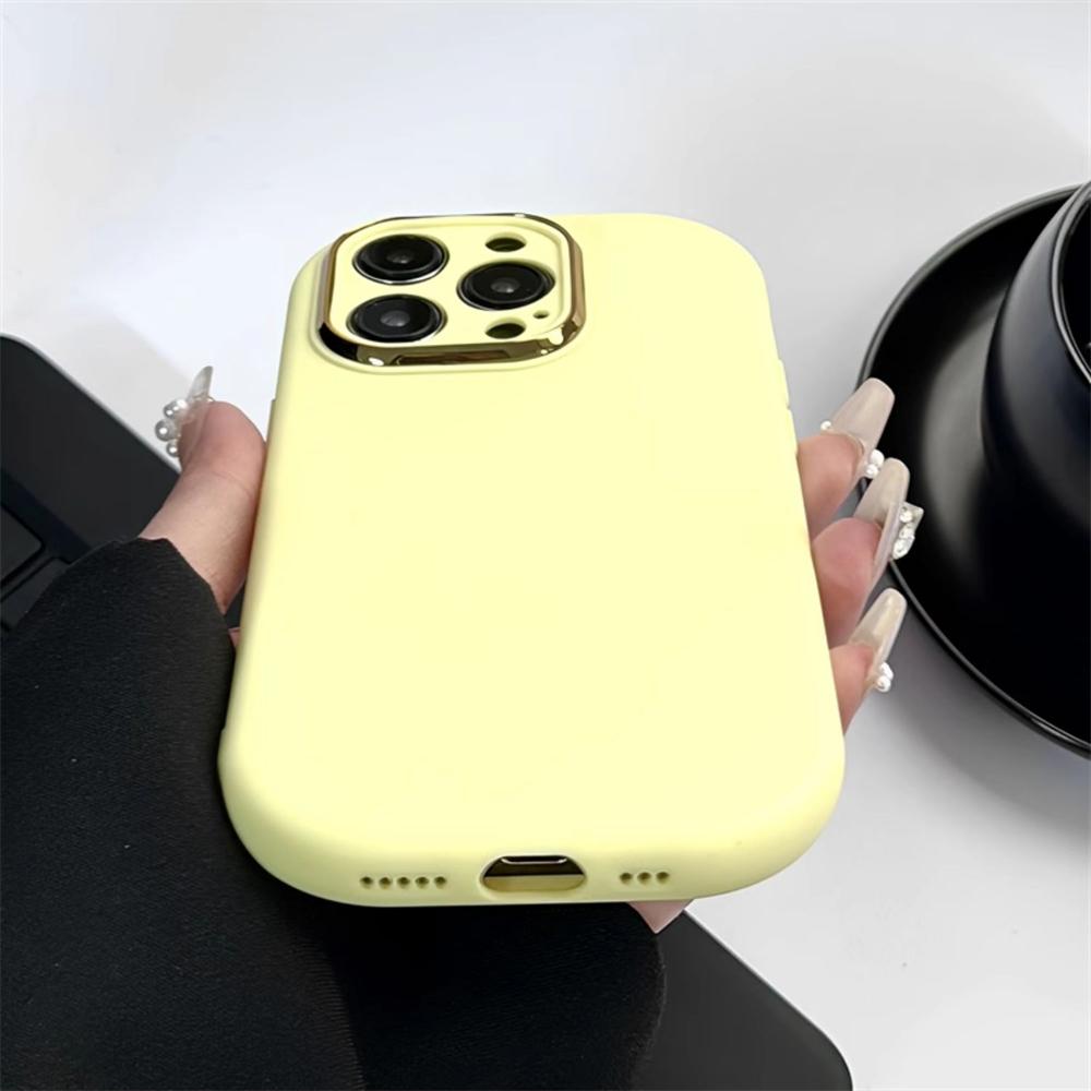 Korean Cute Candy Color Soap Oval Phone Case For iPhone 15 Pro Max 14 13 12 Pro Max 11 12 Matte Silicone Shockproof Bumper Cover