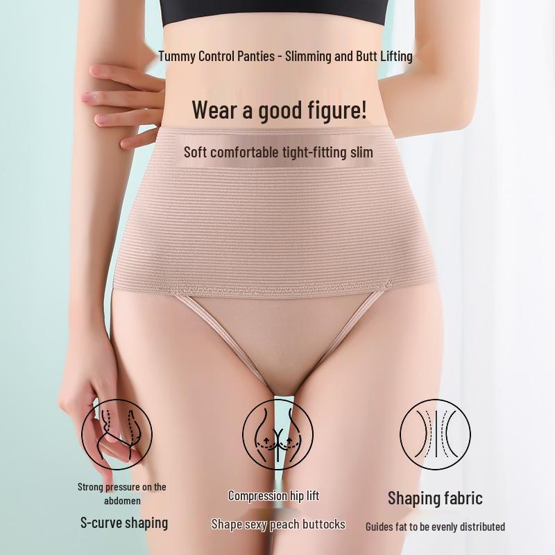 High-Waisted Tummy Control Shaping Underwear for Women - Waist Cincher, No Roll-Down, Plus Size, Postpartum Support.