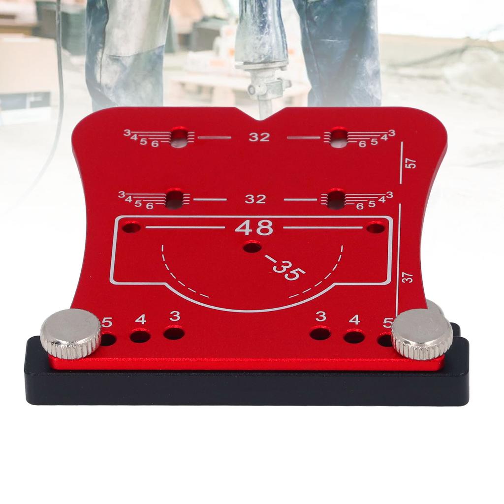 35mm Hinge Hole Jig Aluminum Alloy Drilling   Template Woodworking Punching Locator for Cabinet Door