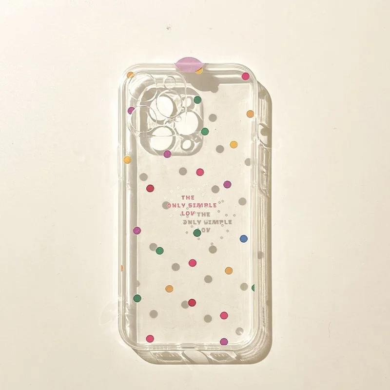 Luxury Soft Clear Wave Point Bow Phone Case For IPhone 17 Air 16 15 Pro Max 11 13 14 Pro Max Plus 12 Mini 16E Shockproof Cover