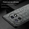 Genuine Leather Crocodile Pattern Full Package Protective Cover for Huawei Enjoy 60 / 60Pro / 60X Mobile Phones.