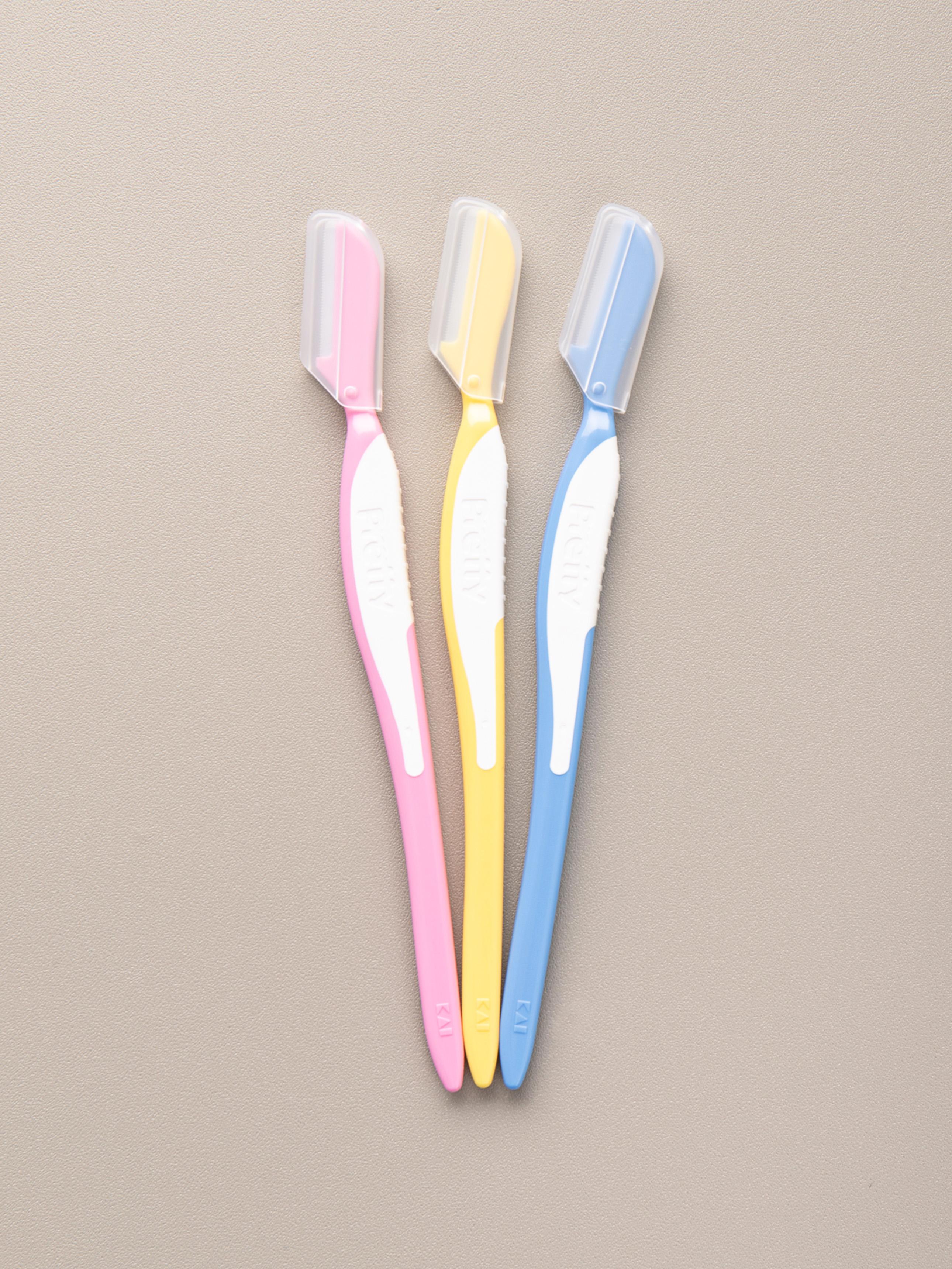 KAI Pretty Japanese Eyebrow Razor Set (3 Count) 1ea