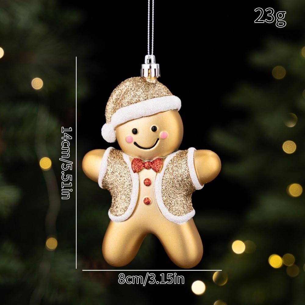 Hanging String Tree Pendant Cartoon Figurine Xmas Hanging Decor Christmas Tree Decor