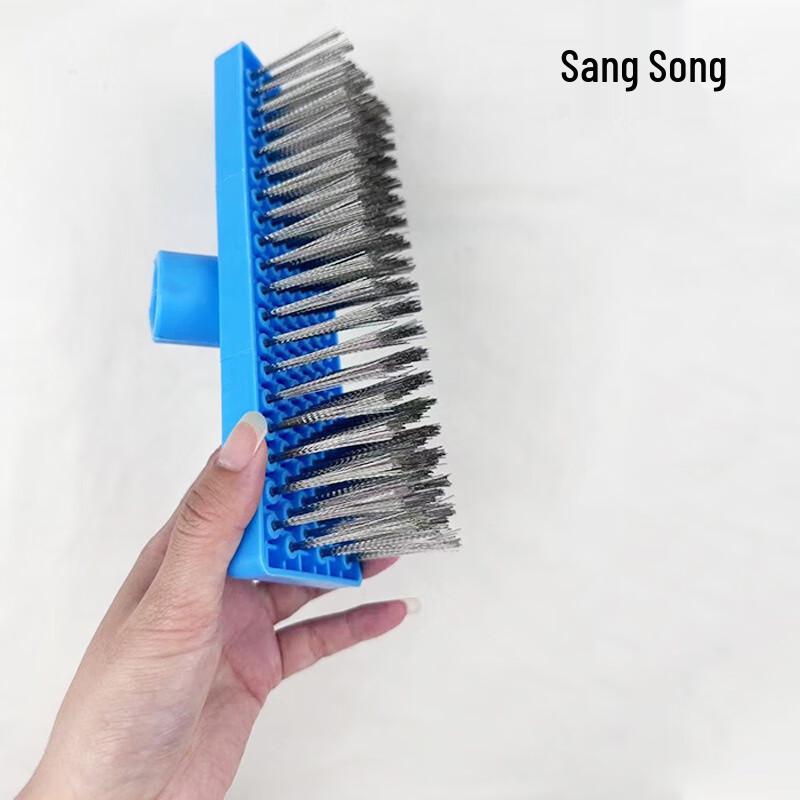 Stainless Steel Wire Floor Brush with Long Handle