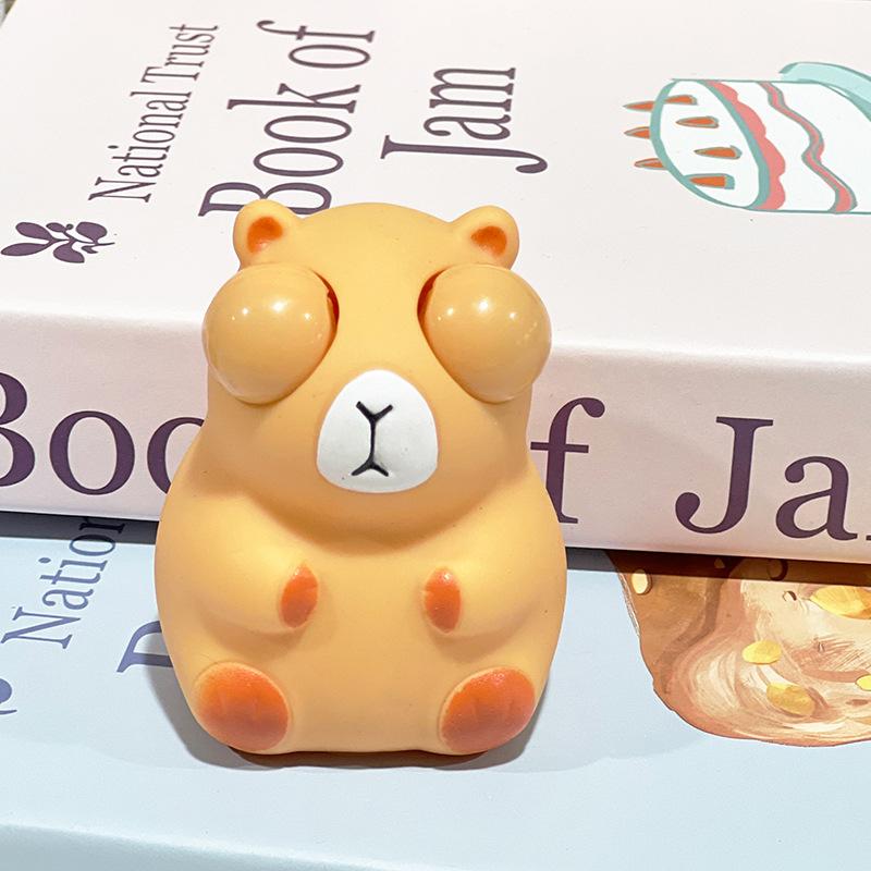 1PC NEW Capybara Squeeze Toy Fidget Toys Handmade Silicone Mini Kawaii Plush Little Hamsters Squishy Toys