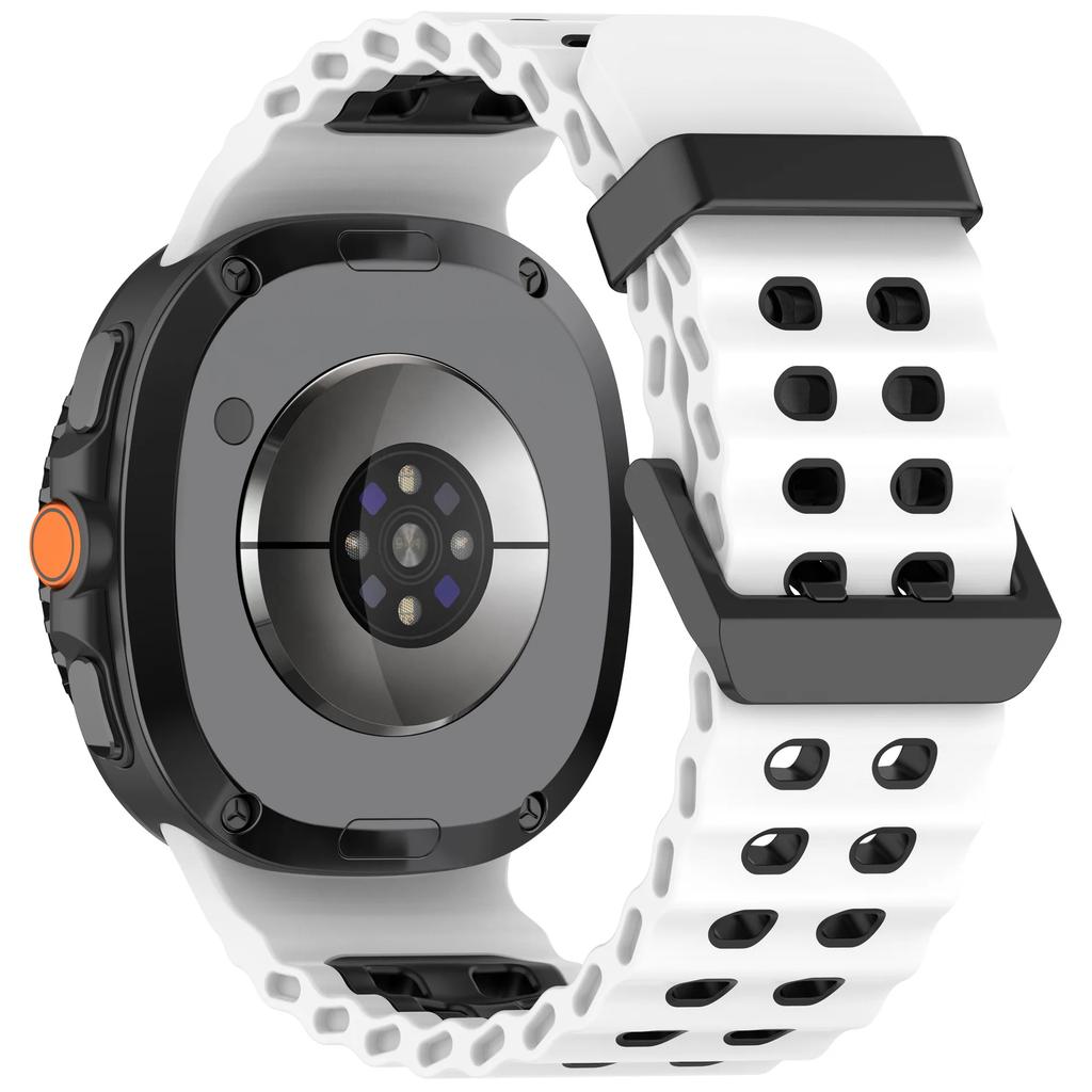 Two-Tone Strap For Samsung Galaxy Watch 8 40/44mm Silicone Sports Band Bracelet For Galaxy Watch 8 Classic 46mm Replacement Band