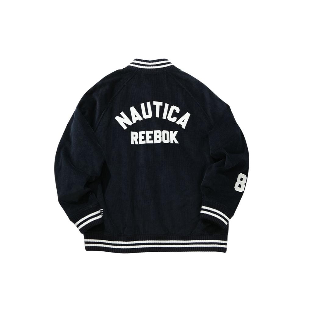 Reebok X Nautica Color Block Letter Fashion Casual Sports Jacket Unisex Jacket Navy-Blue 24FRL101UGN2