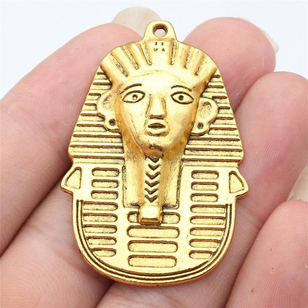 Charms Egipski Faraon Szef Wisiorki Vintage Biżuteria Materiały QC048