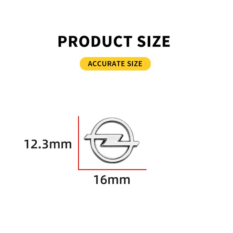 16mm ABS Car Remote Key Stickers Decoration Emblem Decal For Opel Insignia Astra J F Antara Meriva Zafira H G Corsa Accessories