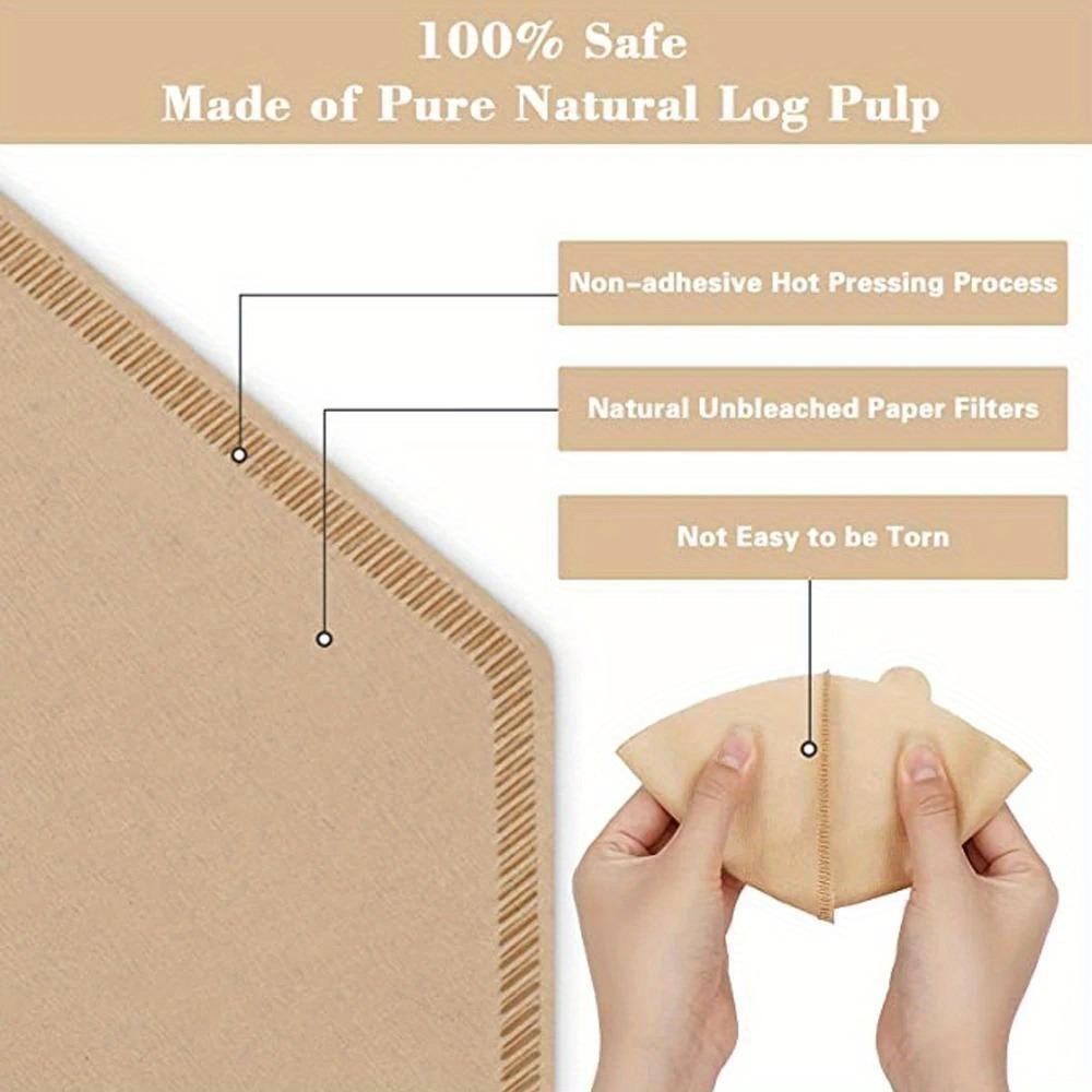 40Pcs Cone Coffee Filters Paper Coffee Coffee Filters 2-4 Cups Disposable Pour Over Drip Paper for Coffer Maker Accessories