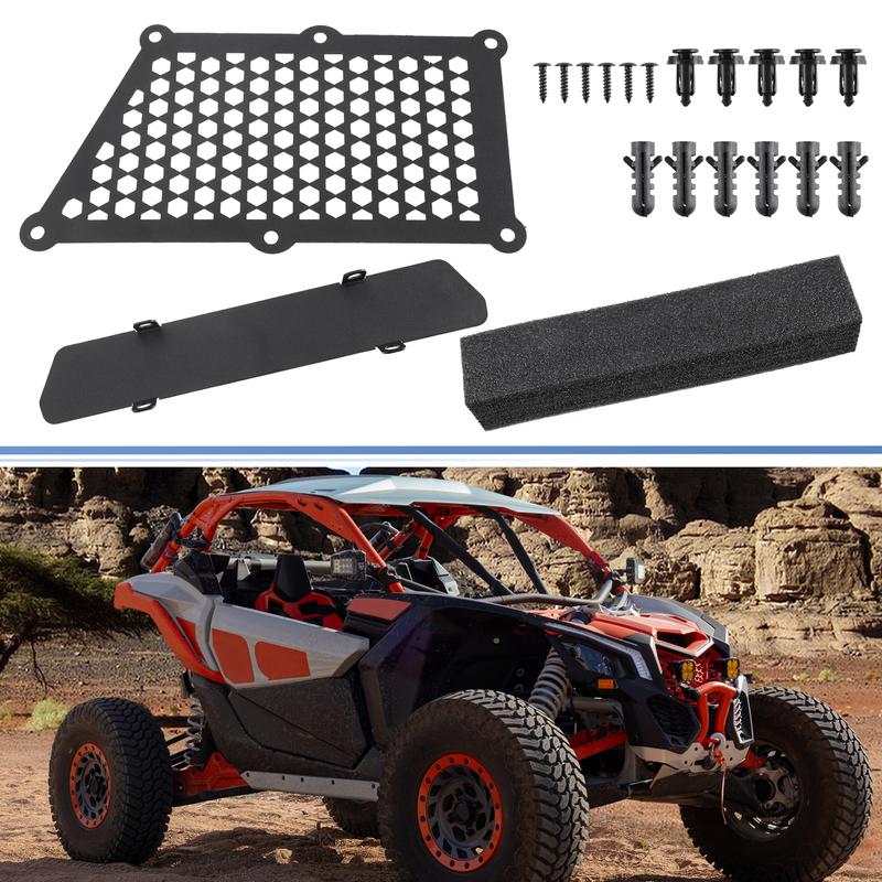 X Autohaux 1 Set Noise Reduction Air Clutch Intake Relocation Kit for Can Am Maverick X3 Max Turbo R RR XRC XRS 2017-