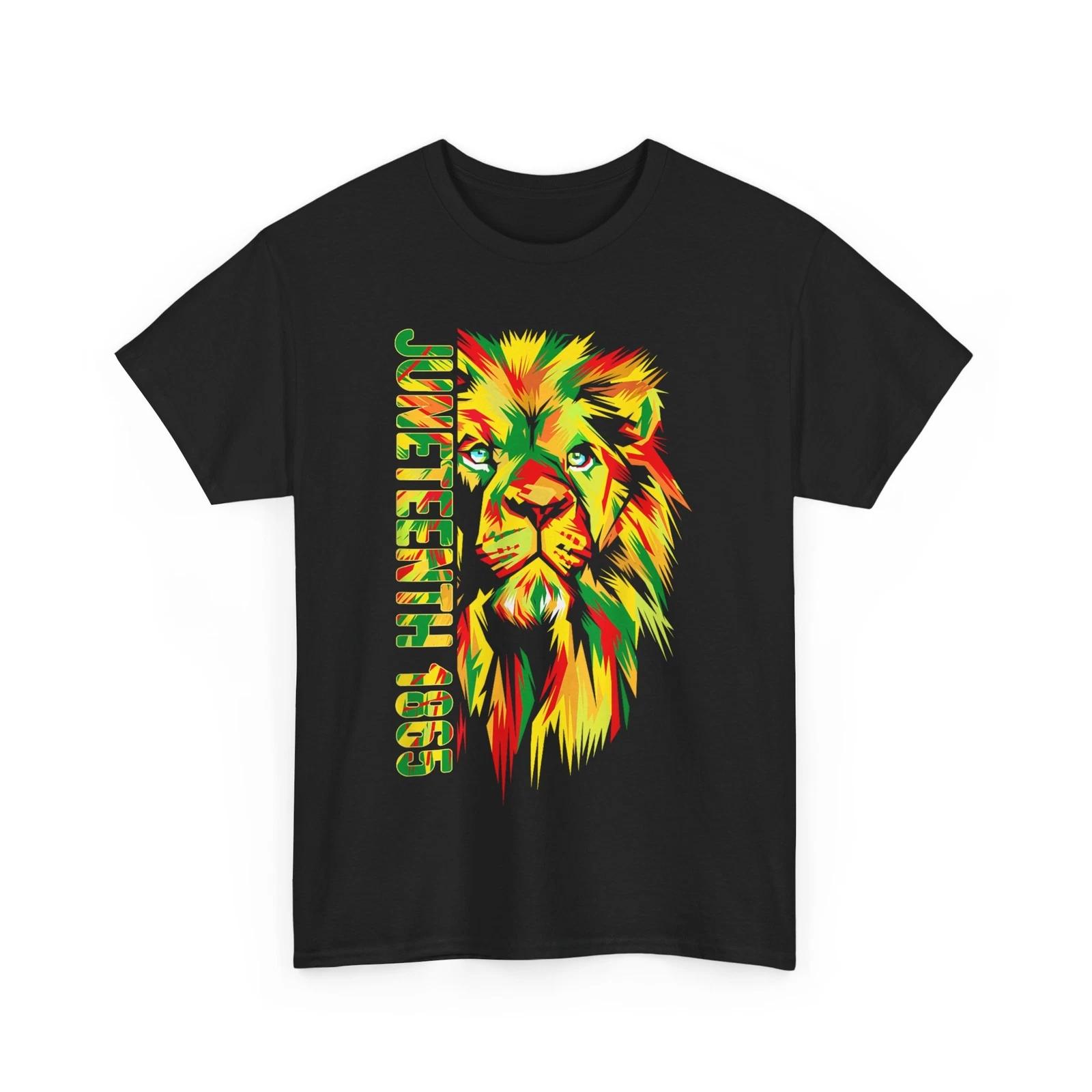 Juneteenth 1865 Shirt, June 19th 1865 Black Lion Freedom T shirt 2XL