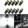 Super White T10 194 168 W5W 2825 LED License Plate Interior light Bulb 6000K 10X