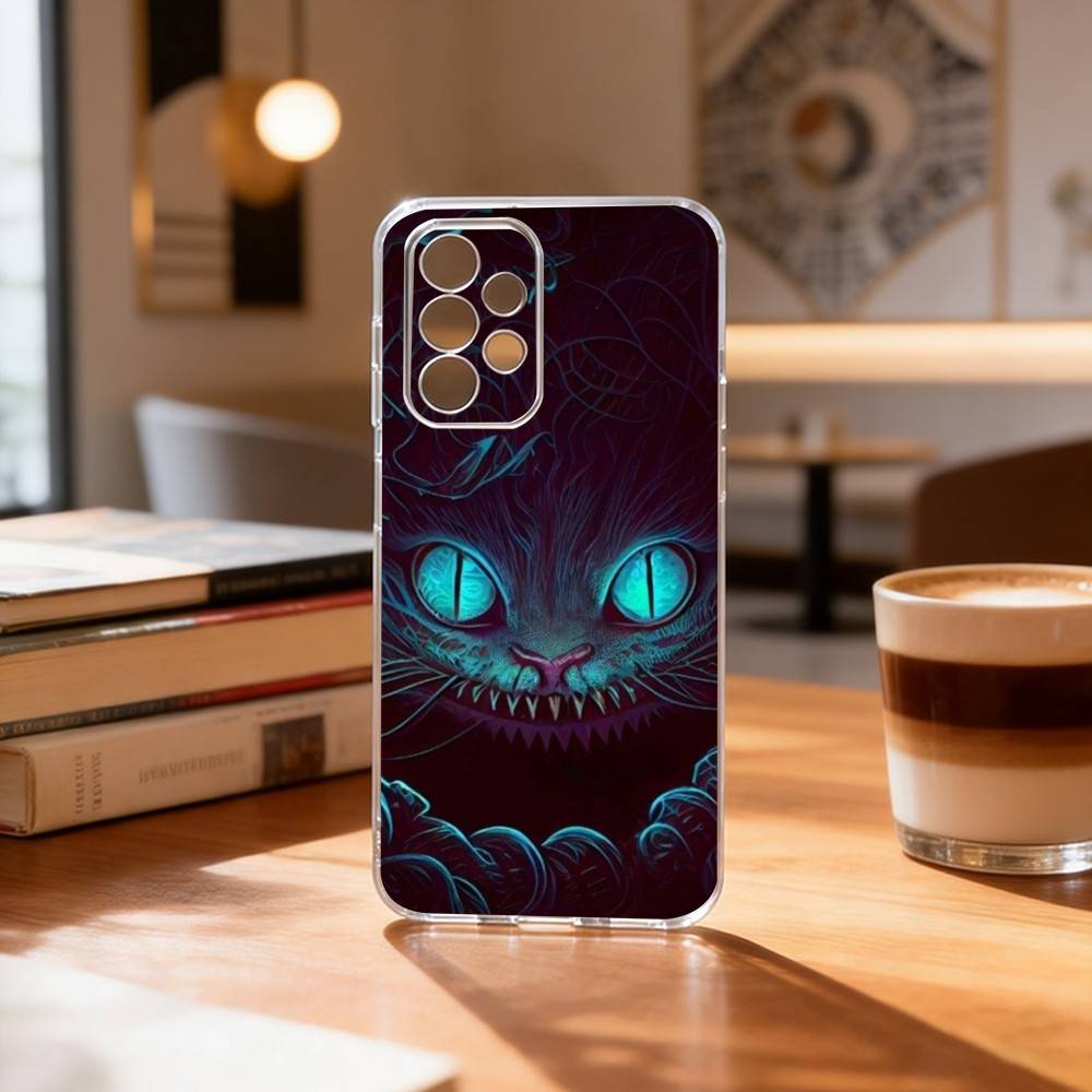 

Cool C-Cheshire Cat Phone Case For Samsung S25,S24,S21,S22,S23,S30,Ultra,S20,Plus,Fe Transparent Cover Samsung S25
