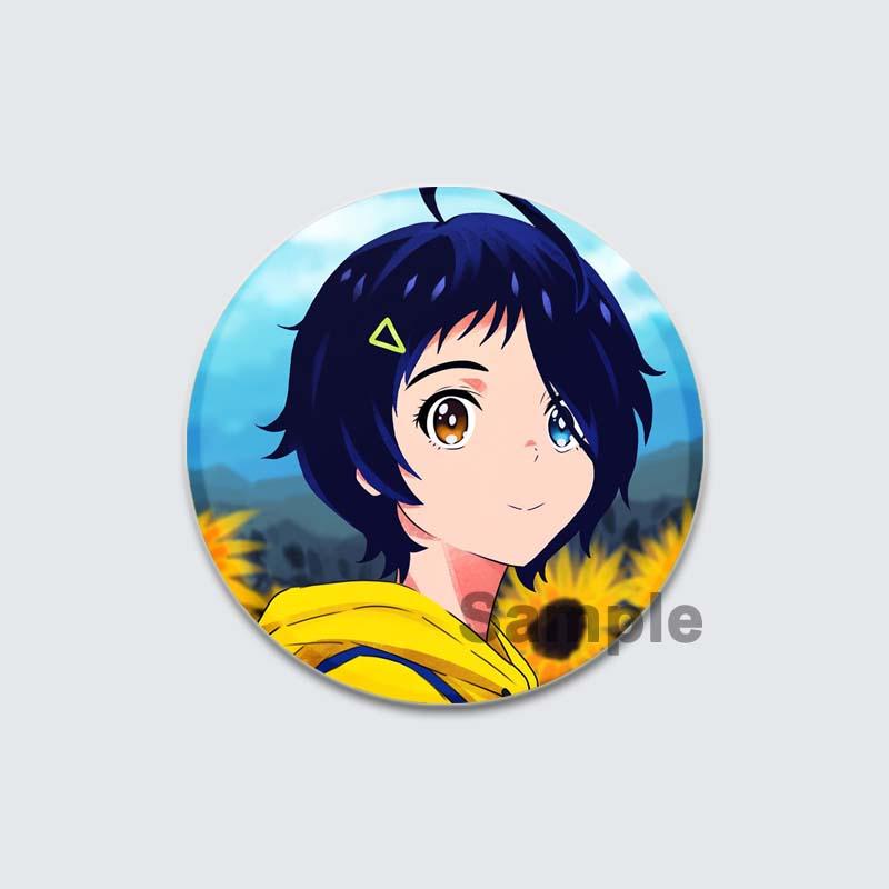 32/44/58mm Anime Wonder Egg Priority Brooch Cute Cartoon Girl Icon Badge Backpack Shirt Lapel Pin Creative Handmade Jewelry Accessorie Gift