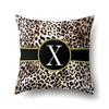 Polyester Pillow Case Decorative Leopard Print Home Furnishing 26 English Letter Printed Pillow Case