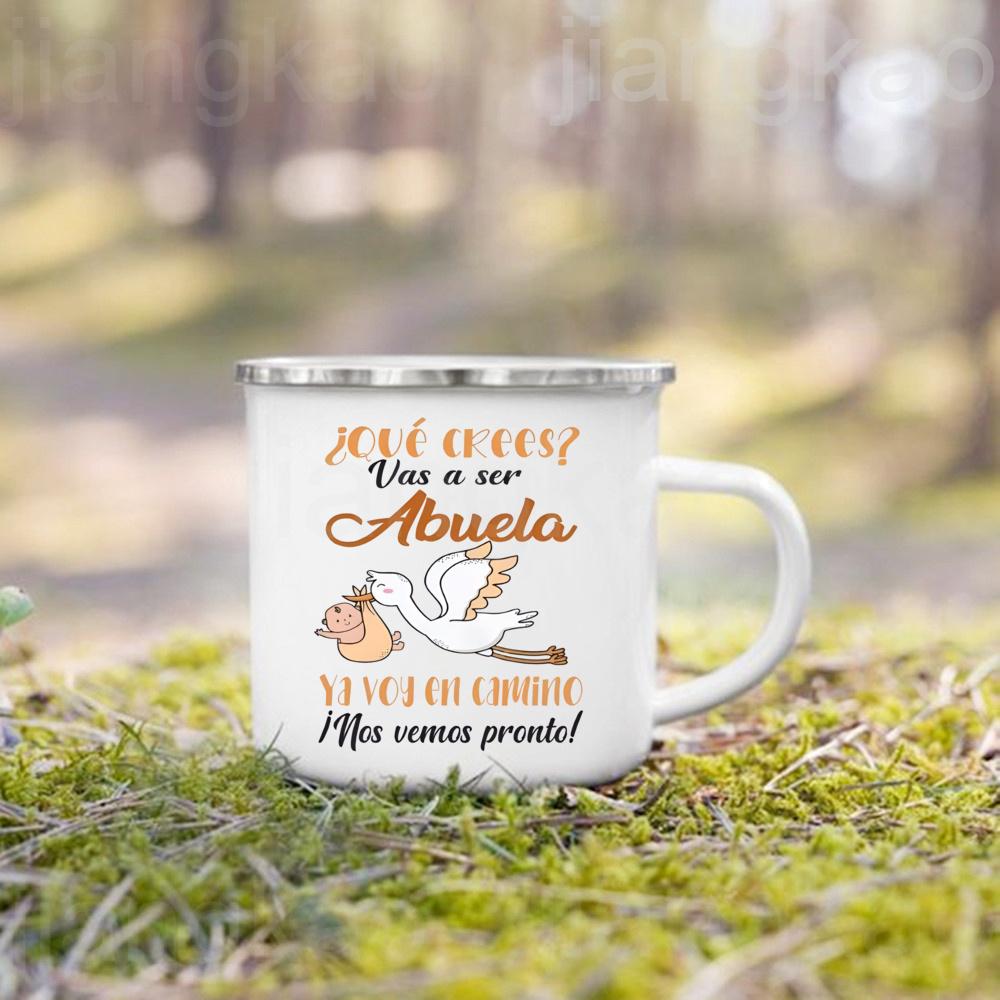 Ihr werdet Großeltern Tante Papa Baby Unterwegs Aufdruck Tasse Schwangerschaftsankündigung Kaffeetasse Baby Enthüllungs Tassen für die Familie