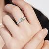2025 Silver Color Mother-daughter Rings Women Personality Forever Love Daughter's Birthday Mother's Day Gift Jewelry