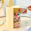 Hair Accessories Organizer With Hair Brush Holder, Rotatable Makeup Brush Holder For Necklaces, Earring, Bracelet, Ring, Makeup