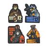 Chenlong Beast Warrior Zodiac PVC Patch: Outdoor Backpack Personality Morale Patch