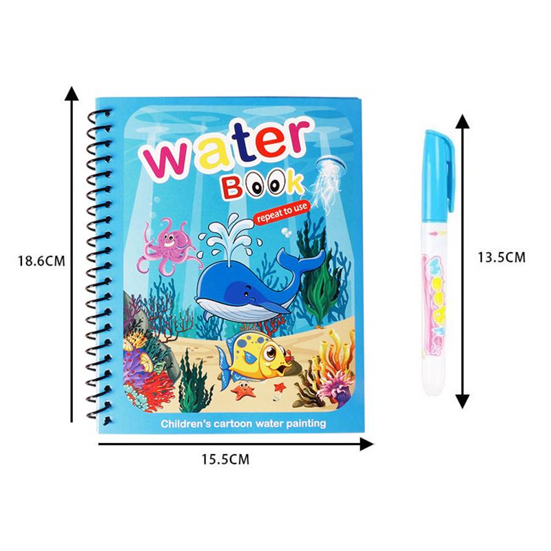 NEW Magic Water Drawing Books Coloring Books Painting Toys for Birthday Christmas New Year Gift for Boys and Girls