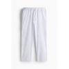 H M Poplin Pants Relaxed Fit wHite