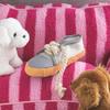 [Pet] Shoe-Shaped Plush Toy Gray
