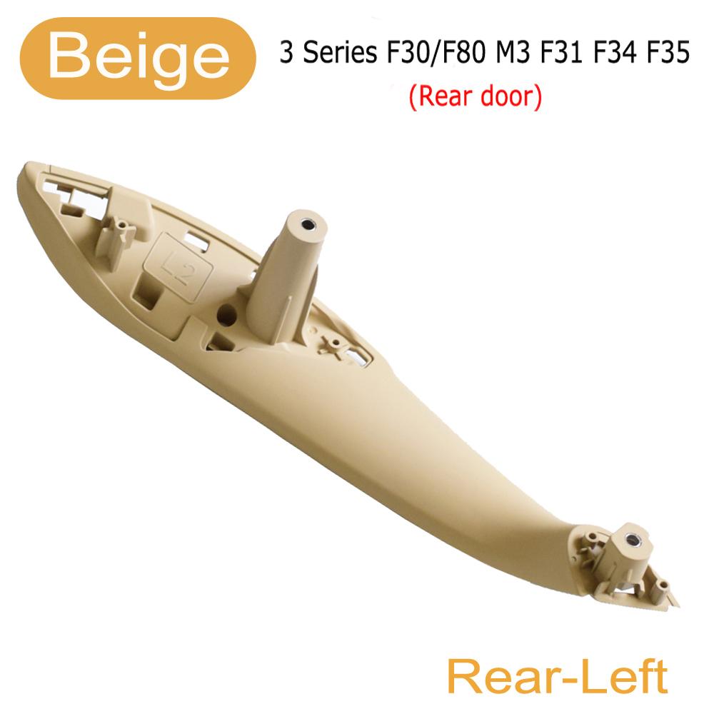F30 Beige Black Front/Rear Car Inner Door Handle Door Trim Pull Panel Handles For BMW F30 F80 F31 F32 F34 2012-2017