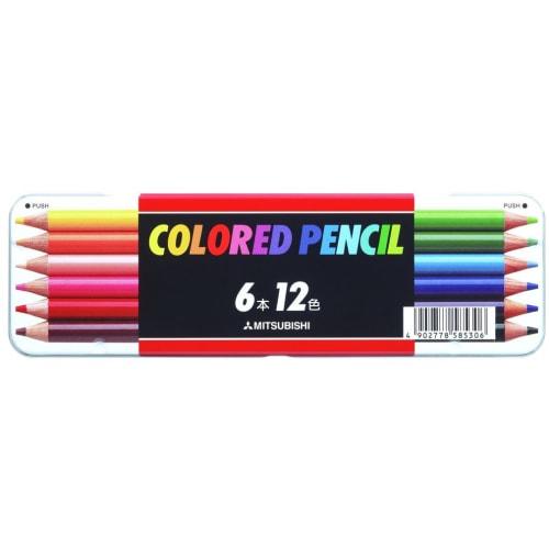 

Цветной карандаш Mitsubishi Pencil 512 Standard 6 шт. 12 цветов K51212C