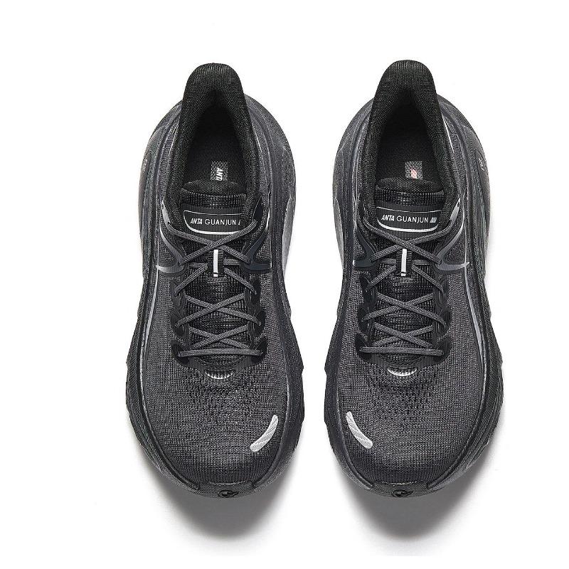 Anta Wind 2 Summer Edition Thick Sole Fabric Rubber Low Top Running Shoes Men Sneaker Gray 112625524A-2